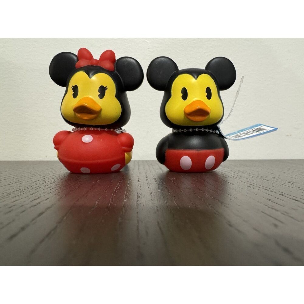 Disney Duckalooz Mickey Mouse & Minnie Mouse Rubber Jeep Ducks 3” - NEW‎ Stuffer